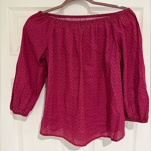 Maeve - Women's Pink Off-Shoulder Top
